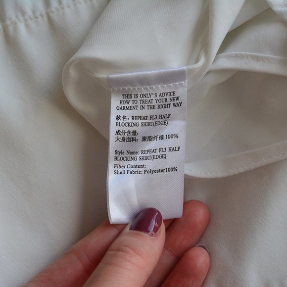 ONLY White Chiffon Cut Out Blouse - Picture 8 of 9